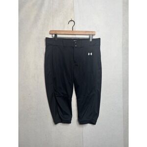Under Armour Womens Softball Pants Black Size Large Knicker Style RN 96510